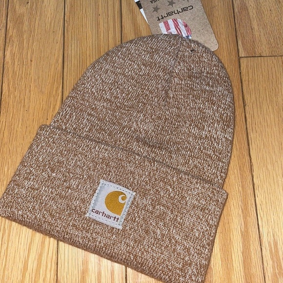- ✖️NEW STOCK ⭐️CARHARTT BABY Brown heather kids hat  beanie *NEW* - Picture 4 of 7